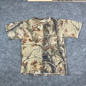 Ranger T-Shirt Mens L Camo Hunting Outdoor Short Sleeve Tee Camouflage Print